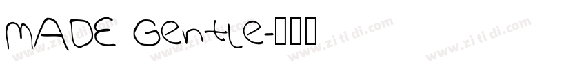 MADE Gentle字体转换